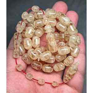 Chapelet Tasbih artisanal durable en résine de couleur unie, style musulman - Product Image 1