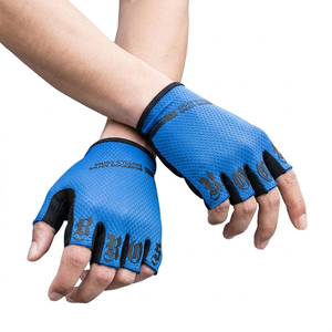 Gants de vélo de montagne demi-doigts d'été en polyester, antichoc, antidérapants, respirants, livraison rapide - Product Image 1