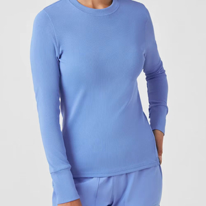 Camiseta de manga larga para mujer, con estampado de moda y bordado, para usar bajo uniformes médicos, accesorios de enfermería - Product Image 2