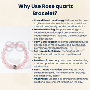 SOULWISE Tibetan <b>Silver</b> Crystal <b>Beaded</b> Heart Shape Stretch <b>Bracelet</b> for Women-Romantic Wedding & Party Gift Jewelry - Product Image 2