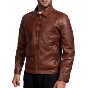 Veste de moto en cuir véritable pour homme RELEVO INDUSTRY, à capuche, logo sur le devant, streetwear, personnalisée, confortable, de bonne qualité - Product Image 6