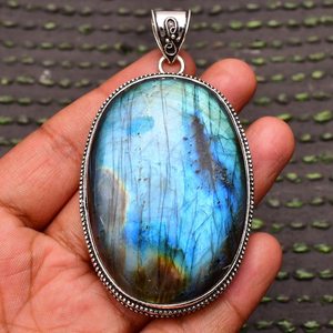 Colgante de Labradorita Hecho a Mano de Alta Calidad, Plata de Ley 925, Joyería de Piedras Preciosas Naturales para Mujer, Regalo al por Mayor - Product Image 6