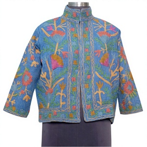 คอลเลคชั่นล่าสุด เสื้อแจ็คเก็ตผ้าฝ้ายคุณภาพสูง ระบายอากาศได้ดี ตกแต่งด้วยผ้าควิลท์  รักษ์โลก ปักลายซูซานี ขายดี เป็นของขวัญที่สมบูรณ์แบบ - Product Image 1