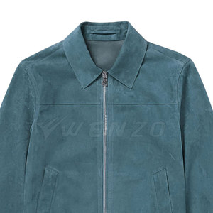 Fashionable Winter <b>Men</b> <b>Suede</b> Leather <b>Jacket</b>-Eco-Friendly Breathable Outerwear with Front Logo High Quality Durable Stylish - Product Image 5