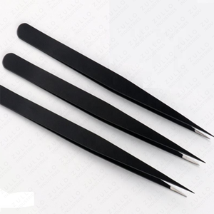 Juego de Pinzas de Precisión de Acero Inoxidable Premium para Pestañas, Vello Facial y Cuidado de las Pestañas, Kit de Herramientas de Belleza con Punta Puntiaguda - Product Image 2