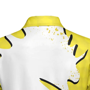 Chemise de golf décontractée pour homme, tendance, à manches courtes, personnalisable sur le devant, 100 % fibre de bambou, impression numérique, sur mesure - Product Image 4
