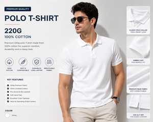 Primora Global 100% Cotton Woven Men's Casual Breathable <b>Shirt</b> 220 GSM Heavyweight | ODM Custom Logo <b>Half</b> Sleeve <b>Button</b> Front - Product Image 2