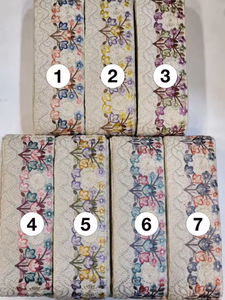 Diseño 2026, Adornos de Encaje Bordado 100% Algodón con Lentejuelas Hechas a Mano para Vestidos, Bolsos de Boda y Regalos - Product Image 2