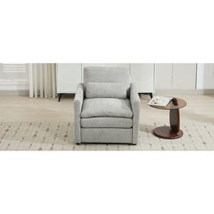 Poltrona Imbottita Accogliente da 81 cm, Divano Cloud Oversize e Confortevole con Doppio Cuscino, Divano Singolo con Cuscino Morbido per Soggiorno - Product Image 2