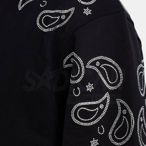 Sudadera con Capucha de Algodón 100% con Pedrería y Bolsillos, Diseño Básico y Cómodo para Invierno, Tejido de Felpa para Uso Casual, MOQ Bajo - Product Image 5