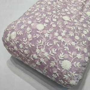 Tissu en Chiffon Brodé Malty Dobby 100% Polyester Respirant Écologique pour Mariage, Couleurs Personnalisées, Fournisseur Textile Export - Product Image 5