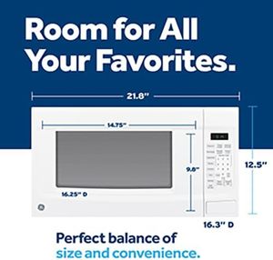 <b>Microwave</b> Oven, 1,100-watt 7 Auto Cooking <b>Settings</b>, Kitchen Essentials for The Countertop, Dorm Room or Apartment, Child-Lock - Product Image 2