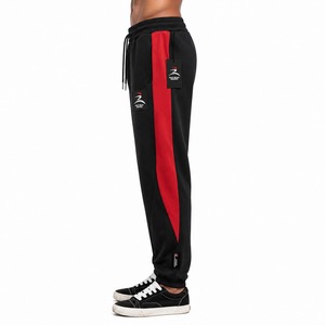 Custom Embroidery Logo Mid Waist Casual Loose Fit Wide Leg Baggy Heavyweight Breathable <b>Canvas</b> Sweatpants 100% Cotton All - Product Image 5