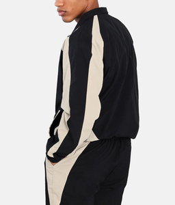 Ensemble jogging homme 2 pièces, coupe classique, logo imprimé personnalisé, 100% nylon, 2 tons, streetwear, léger et confortable, nouvelle mode. - Product Image 6