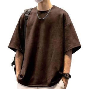Mens Oversized Mineral Wash T-Shirt Vintage <b>Acid</b> Wash Effect Short Sleeve Crew Neck <b>Drop</b> Shoulder Loose Fit Casual Streetwear - Product Image 3