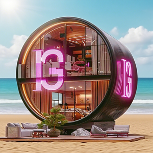 Gran oferta, Mini casa moderna <span class=keywords><strong>de</strong></span> cápsula espacial, contenedor plegable Modular prefabricado portátil para uso en baño o supermercado - Product Image 1