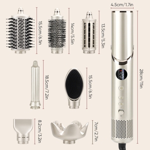 Sèche-cheveux ionique professionnel <span class=keywords><strong>5</strong></span>-<span class=keywords><strong>en</strong></span>-<span class=keywords><strong>1</strong></span> avec peigne soufflant chaud, brosse coiffante électrique et ensemble multi-<span class=keywords><strong>styler</strong></span> - Product Image 6