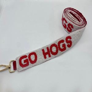 สายคล้องกระเป๋าแบบสปอร์ตประดับลูกปัดแก้วลายโก้บัคอายส์ ทำด้วยมือ สวยงามทันสมัย พร้อมปรับแต่งได้สำหรับวันแข่งขัน - Product Image 4