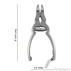 Cortauñas Profesional de Acero Inoxidable de Alta Calidad con Punta Curva y Abertura de Mandíbula Ancha para Uñas Gruesas y Mutadas, Marca Privada - Product Image 3