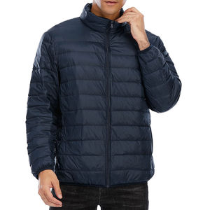Veste matelassée noire épaisse à capuche pour homme, personnalisée par le fabricant, imperméable, coupe-vent, en toile de nylon brillante, rembourrée et matelassée - Product Image 2