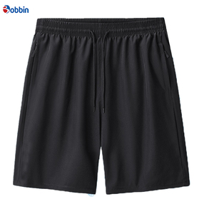 Pantalones Cortos Casuales Cómodos para Hombre, Pantalones Cortos Casuales de Verano para Hombre, Forro de Malla Transpirable, Color Sólido, Cintura Media - Product Image 3