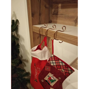 Porte-chaussettes en cuivre, crochets modernes pour chaussettes, crochets décoratifs naturels polis pour décorations de Noël, à bas prix - Product Image 6