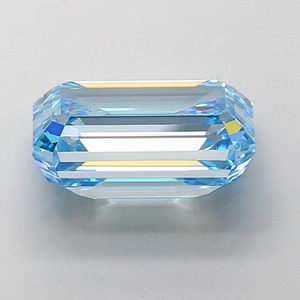 Diamante Cultivado en Laboratorio de Corte Esmeralda Azul Intenso de 5.03 Quilates, Claridad VS1, Pulido Excelente, Gema CVD Premium, Piedra de Joyería de Lujo - Product Image 2
