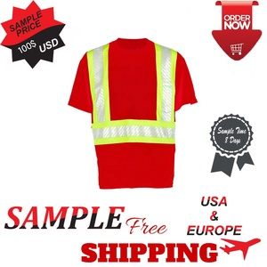 Camiseta de Seguridad de Alta Visibilidad, Reflectante, Ropa de Trabajo, Poliéster, para Construcción de Carreteras y Patrullaje 2026 - Product Image 3