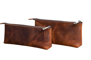 Women's Luxury Leather Bohemian Style Cosmetic Bag for <b>Case</b> Zipper Closure High Quality Cosmetic Organizer for <b>Makeup</b> - Product Image 3