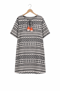 Vestido Mini de Algodón Jacquard para Mujer, Estilo Bohemio, Fabricante - Product Image 3