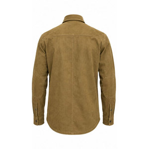 Camisa de Trabajo Ignífuga de Algodón Marrón, Cumple con la Norma NFPA 2112, Manga Larga con Broches de Perla, Ropa de Protección para Soldadura, Resistente al Calor de 2300-500°C - Product Image 3