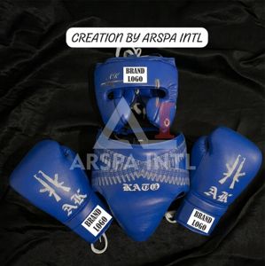 Set de Boxeo Profesional de Piel Genuina de Vacuno Estilo Ganador, Fabricado en Fábrica, con Estampado AK47 para Sparring - Product Image 5