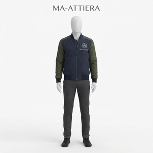 Chaqueta Bomber Verde Marino para Hombre, Chaqueta de Invierno para Hombre, Chaqueta al por Mayor para Hombre, Chaqueta Casual de Moda con Cierre - Product Image 3