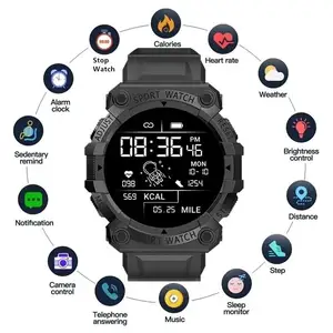 B33 Smart Watch Health Hartslag Bluetooth Verbinding Stappenteller Muziek Weer Outdoor Fitness Tracker Slimme Sport Armband
