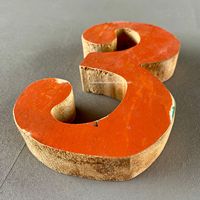 Letrero Artesanal Rústico de Letras y Números del Alfabeto en Madera de Barco Reciclada para Decoración del Hogar, Bodas o Uso en Tiendas