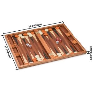 Luxury PU Leather in All Colors <b>Backgammon</b> 21in Portable Luxury <b>Backgammon</b> for Adult Custom LOGO for Professional Competition - Product Image 4
