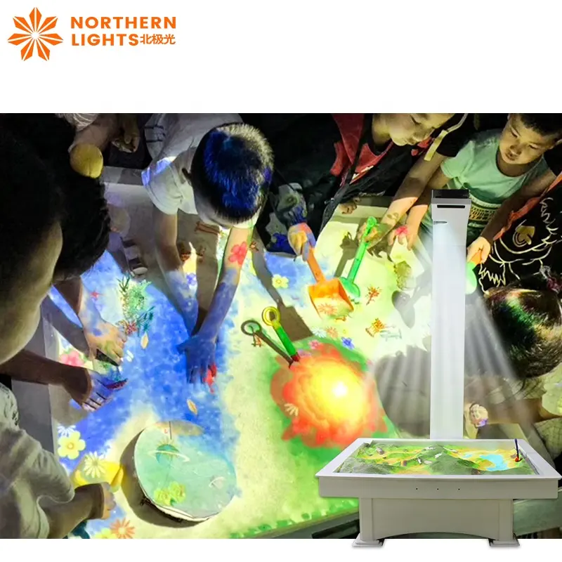Noorderlicht Interactieve Projectie Spel Zandtafel Kaart Spel Zandtafel Voor Kinderen Kleuterschool Interactie