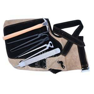 Kit Profesional de Herramientas para Herrador de Caballos con Delantal de Cuero, Lima, Martillo, Extractor de Clavos, Herramienta para Clavos de Cocodrilo y Herramienta para Quitar Clavos - Product Image 1