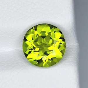 Peridoto natural de corte redondo, piedra preciosa suelta, peridoto verde, piedra de nacimiento de agosto, para la fabricación de joyas, proveedor mayorista - Product Image 5