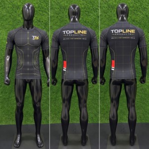 Rashguard BJJ personnalisé sans kimono, manches courtes, compression, impression par sublimation, séchage rapide, adulte unisexe MOD 04 - Product Image 2