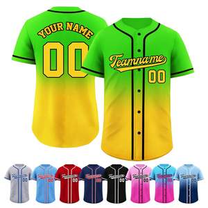 Maillot de baseball OEM à prix abordable, broderie personnalisée, logo, sublimation, design personnalisé, maillot de baseball pour hommes - Product Image 5