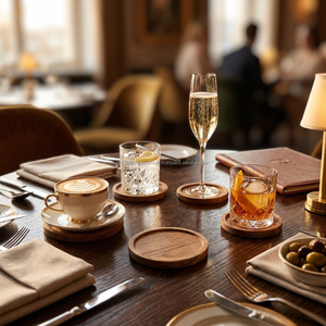 Posavasos Decorativo de Madera Natural, Pieza Decorativa de 4 Pulgadas, Estilo Rústico para Mesa, Ecológico, AG Elements, Decoración del Hogar, Venta al por Mayor - Product Image 5