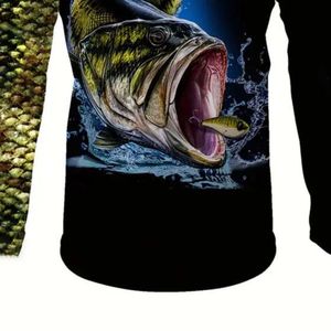 Chemise de pêche pour homme à manches longues, respirante, séchage rapide, polyester, protection UV, jersey de pêche au bar, personnalisable, OEM, vente en gros - Product Image 5