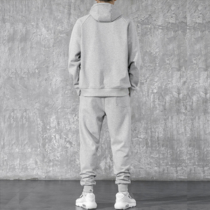Custom 2 Piece <b>Set</b> Sweat suit <b>Jogger</b> Sportswear High Quality 100% Cotton Tracksuit For Men With Custom Logo - Product Image 3