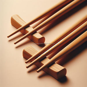 Baguettes en bois-Ustensiles de salle à manger asiatiques traditionnels fabriqués à la main pour sushi, ramen et sauté-Écologique et durable - Product Image 4