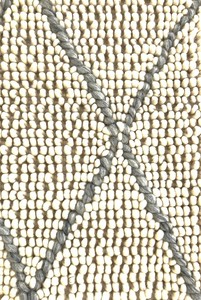 MORE MOROCCON LOOP Modern Wool Cotton Cushioned <b>Thick</b> (0.6-1 In.) Medium <b>Pile</b> Abstract Rectangular Area <b>Rug</b> Hand Woven 8'x10' - Product Image 4