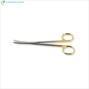Tijeras de Disección Metzenbaum Premium TC, Curvas, Puntas Inocuas, con Incrustaciones de Carburo de Tungsteno, Certificación CE ISO - Product Image 6