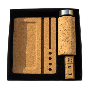 Hermoso Cuaderno de Paja de Trigo con Cierre Elástico y Bolígrafo a Juego, Set de Regalo Corporativo Promocional en Caja - Product Image 2