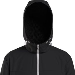 Veste de sport légère à capuche avec logo, coupe-vent d'extérieur, veste d'entraînement zippée intégrale, vêtements de sport et décontractés, vente en gros - Product Image 3