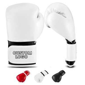 Guantes de Boxeo de Cuero Genuino Hechos en Pakistán, con Cordones, Logotipo Personalizado, Servicio OEM/ODM, Personalizables, Transpirables, que Absorben la Humedad - Product Image 1